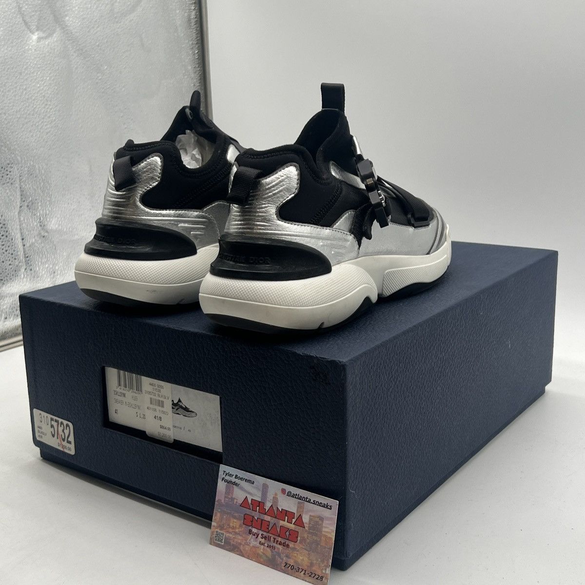 Dior Dior b24 runtek black silver Size US 8 / EU 41 - 5 Thumbnail