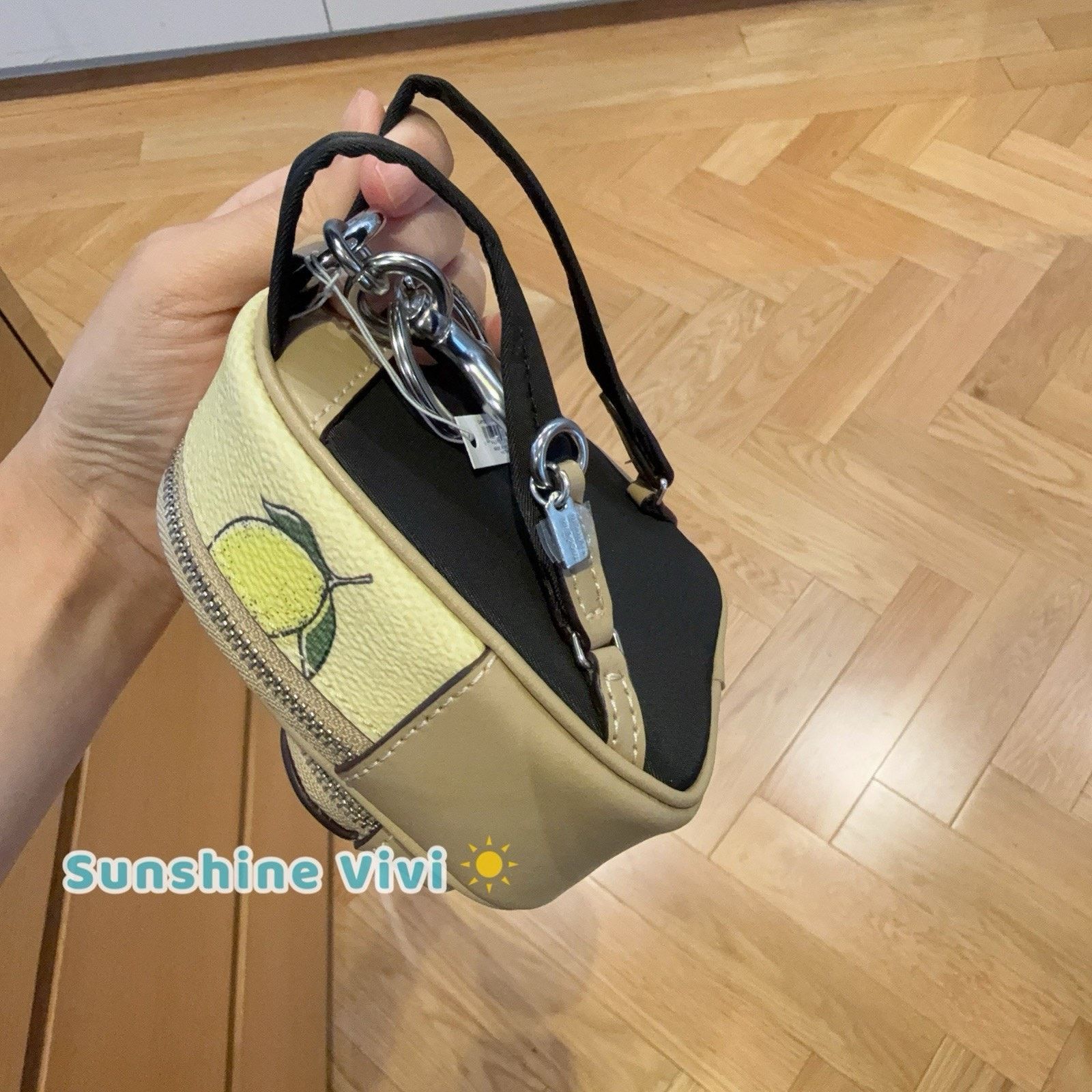 Coach NWT Coach CAP03 Mini Court Backpack Bag Charm Lemon Size ONE SIZE - 3 Thumbnail