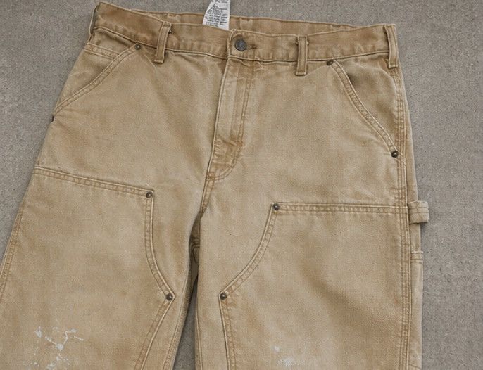 Carhartt CARHART DOUBLE KNEES INSANE FADE AND PAINT MARKS Size US 36 / EU 52 - 2 Thumbnail