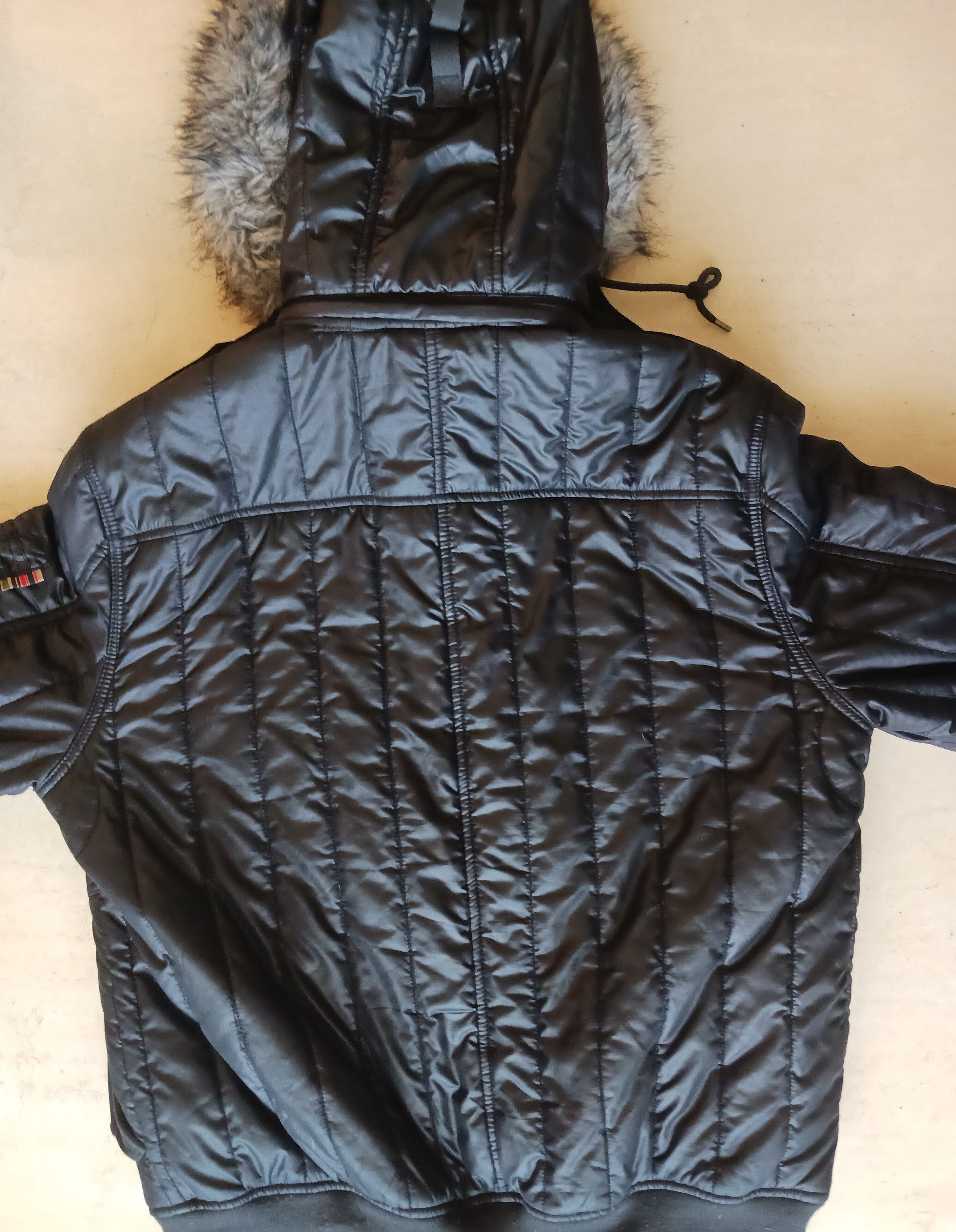 Triple 5 Soul × Vintage 555 Triple 5 SOUL Faux Fur Quilted Bomber Removeable Hood Size US XL / EU 56 / 4 - 3 Thumbnail