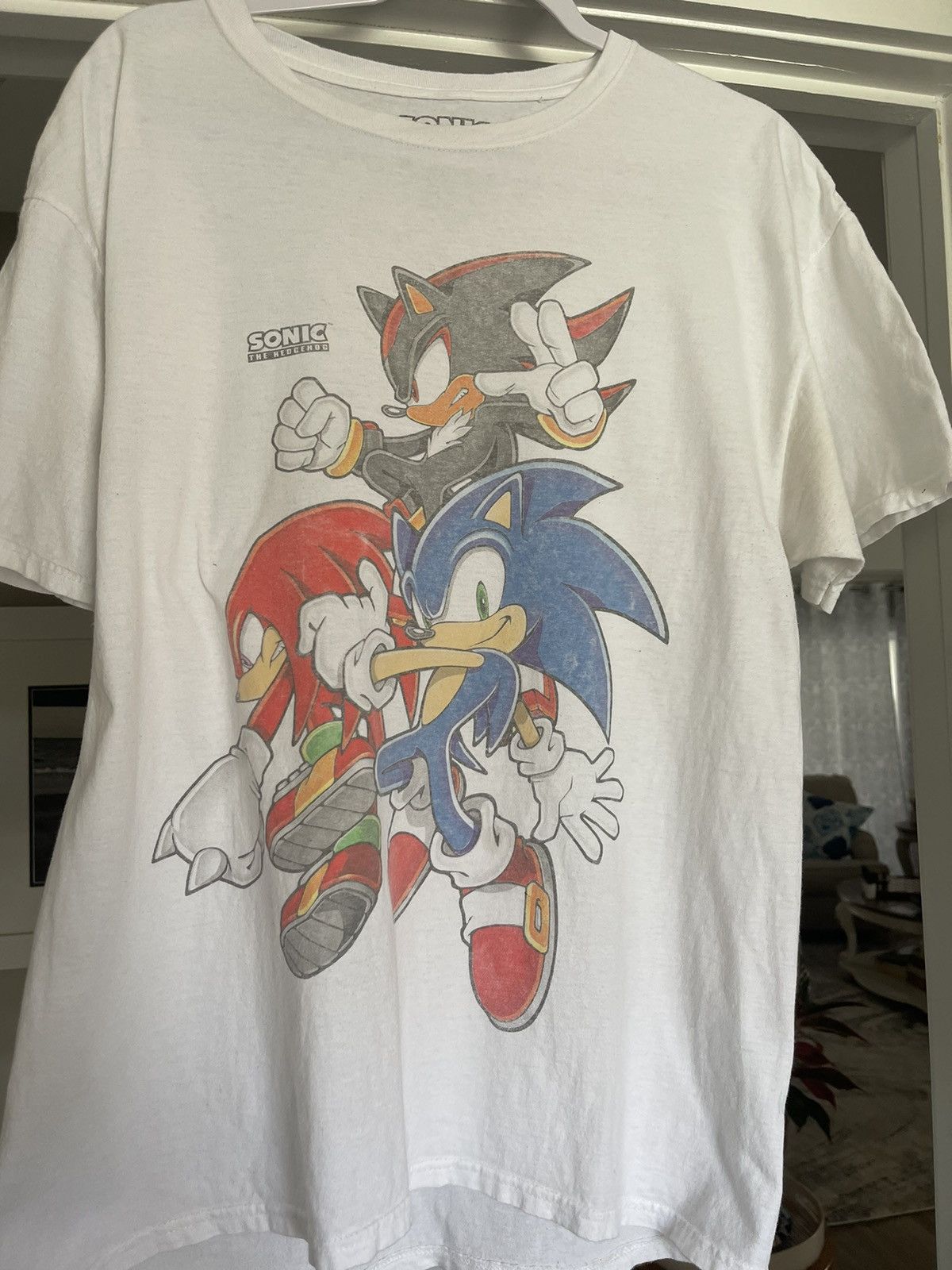 Vintage VINTAGE SONIC THE HEDGEHOG GRAPHIC TEE Size US L / EU 52-54 / 3 - 11 Thumbnail