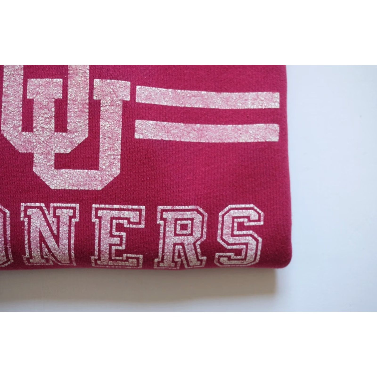 Russell Athletic VINTAGE Russell Athletic Sweatshirt Hoodie XL Red USA Made 80s Sooner OU Oklahoma Football Graphic Print Mens Size US XL / EU 56 / 4 - 4 Thumbnail