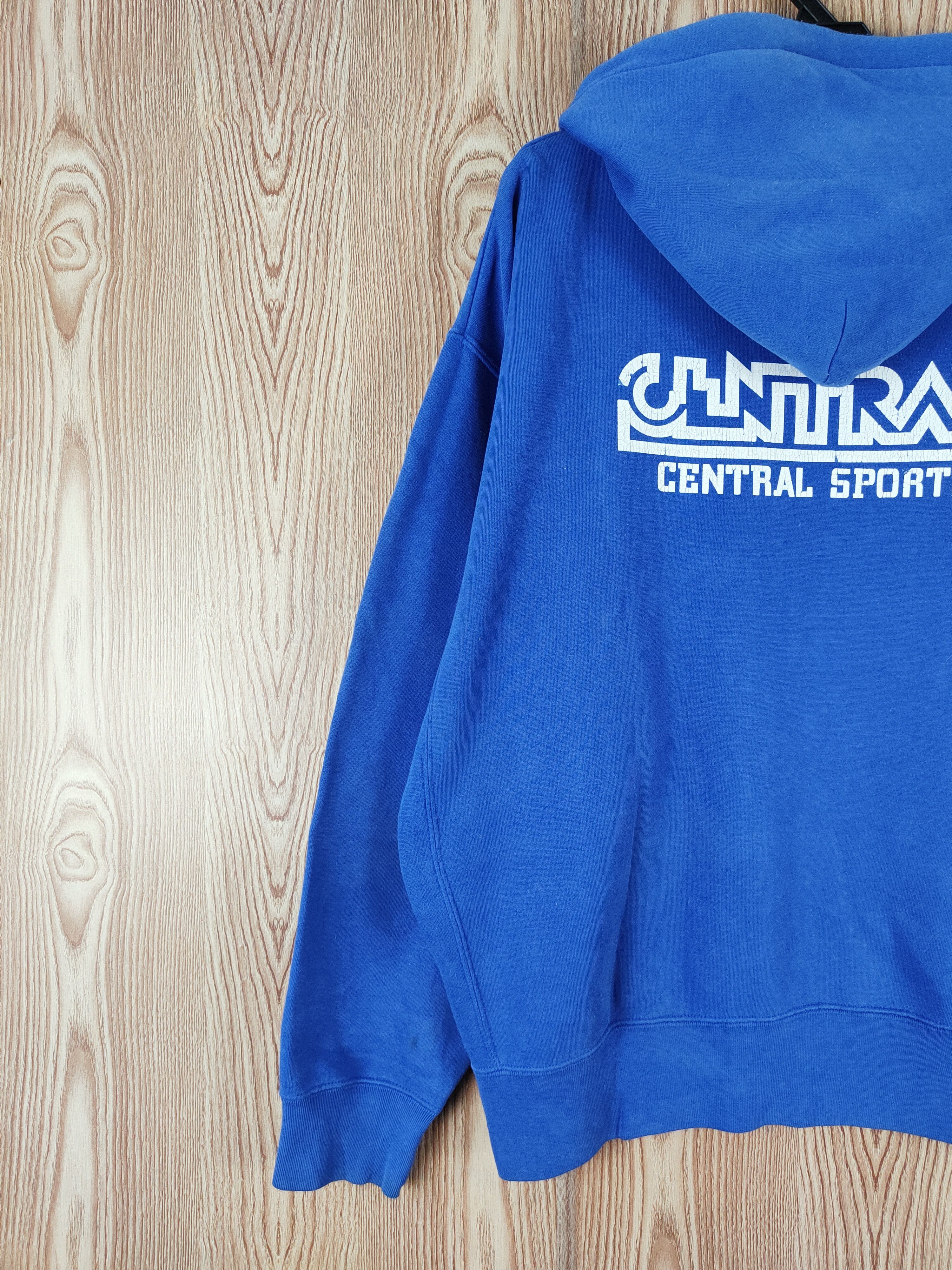Japanese Brand × Vintage Vintage 💥 United Athle Blue Hoodie Sweatshirts Size US XL / EU 56 / 4 - 9 Thumbnail