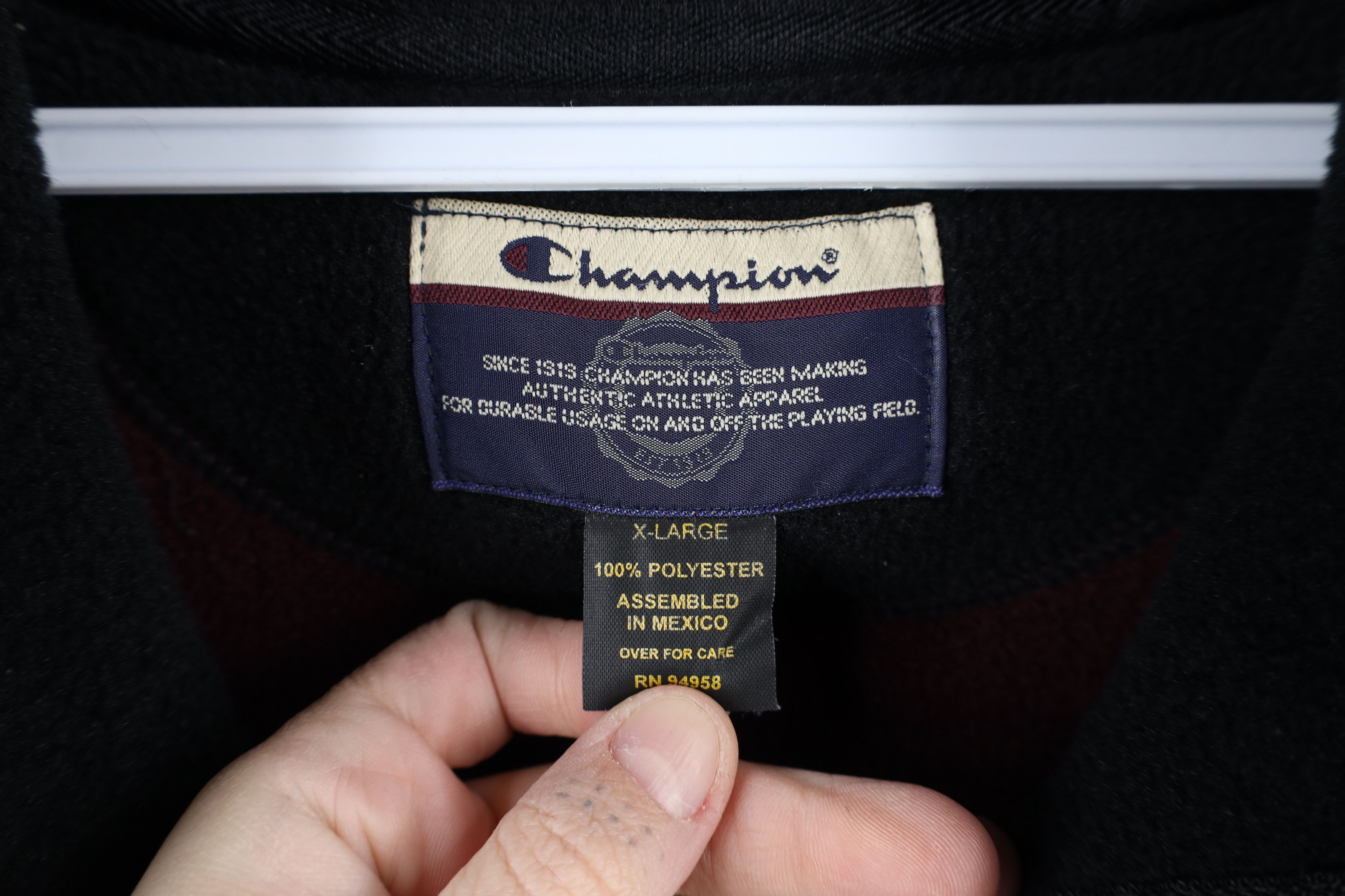 Champion × Vintage Vintage 90s Champion Logo Full Zip Fleece Vest Jacket Maroon Size US L / EU 52-54 / 3 - 8 Thumbnail
