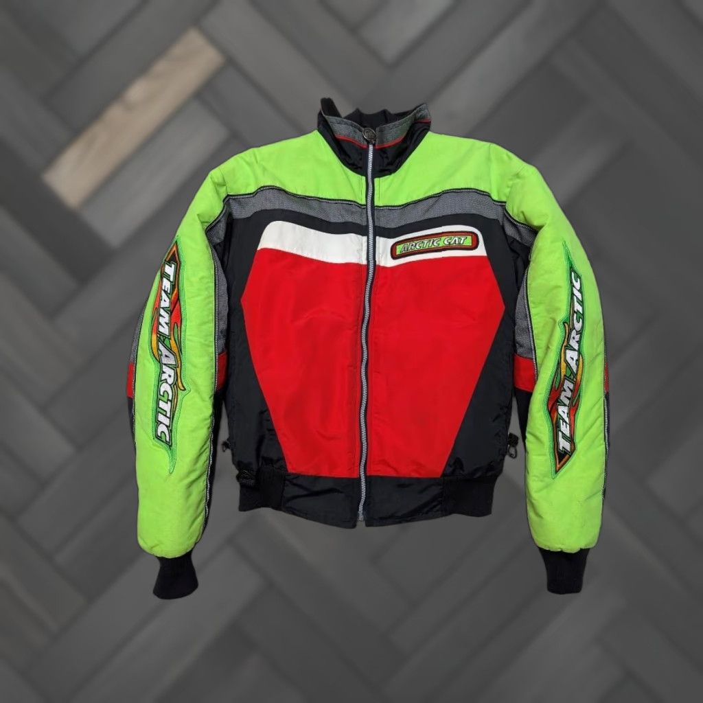 Vintage VINTAGE Arctic Cat USA made 2-in-1 Jacket Snowmobile Men S Flames USA Made ARCTIC CAT Size US S / EU 44-46 / 1 - 1 Thumbnail