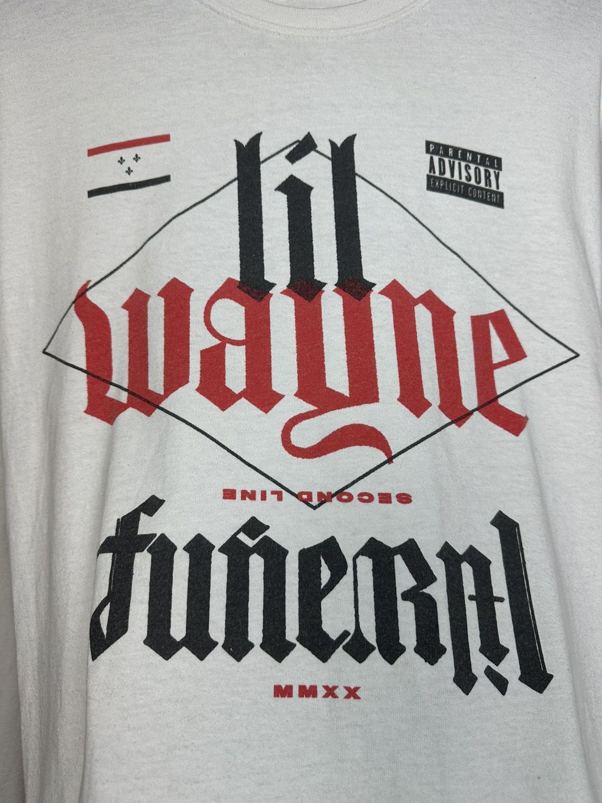 Lil Wayne Lil Wayne Funeral Album Promo Tour Advisory Long sleeve Tee Size US L / EU 52-54 / 3 - 4 Thumbnail
