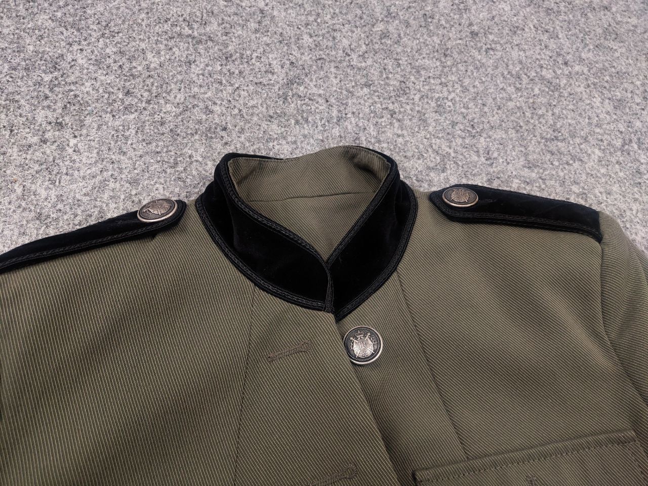 The Kooples The Kooples Short Khaki Military Button pocket Blazer Jacket Size S / US 4 / IT 40 - 12 Thumbnail