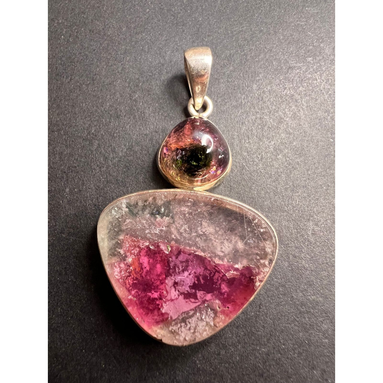 Other NEW Watermelon Tri color tourmaline 925 pendant 11.02 grams Size ONE SIZE - 1 Thumbnail