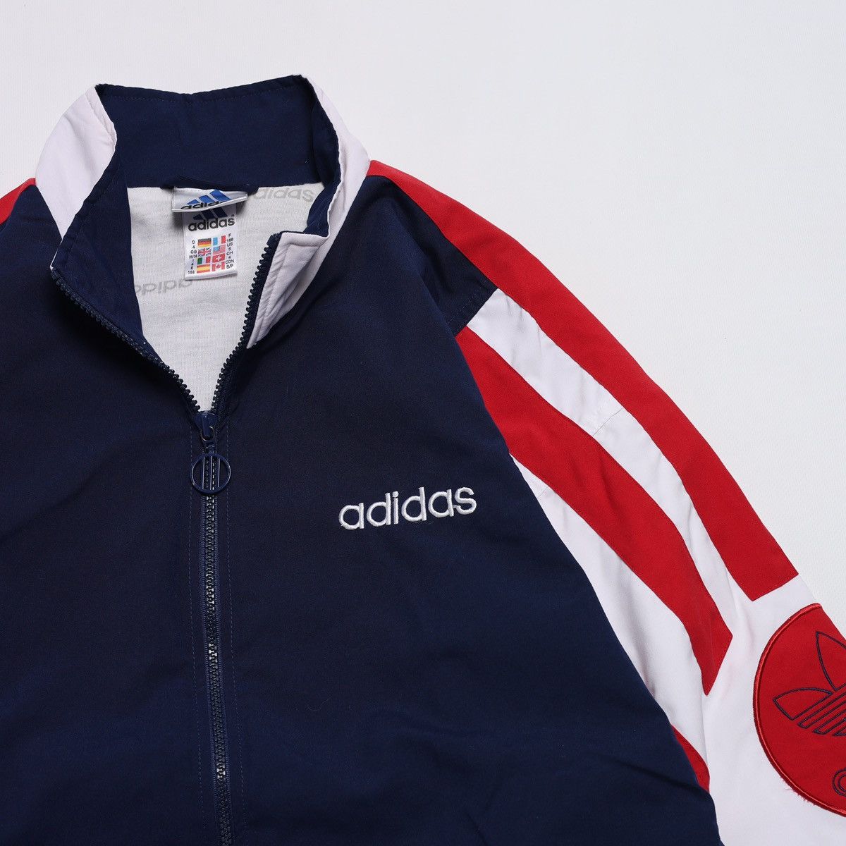 Adidas Vintage Adidas Zip Track Top Light Jacket 90s Red Blue Size US M / EU 48-50 / 2 - 4 Thumbnail