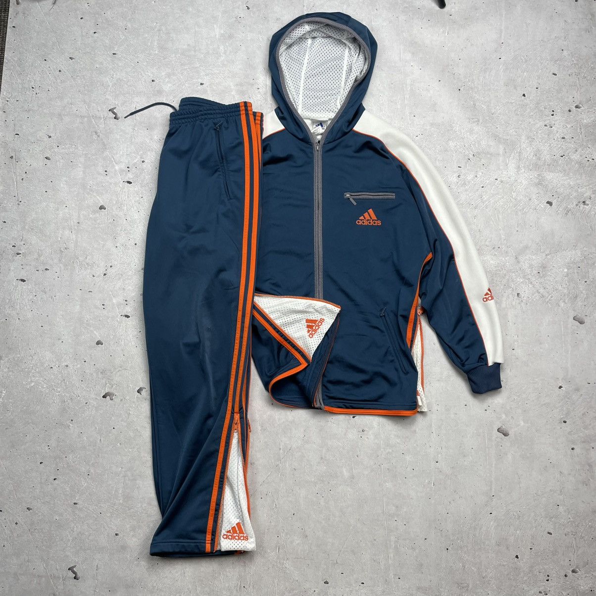 Adidas Vintage 90’s Adidas tracksuit S blue big logo retro y2k Size 42S - 2 Thumbnail