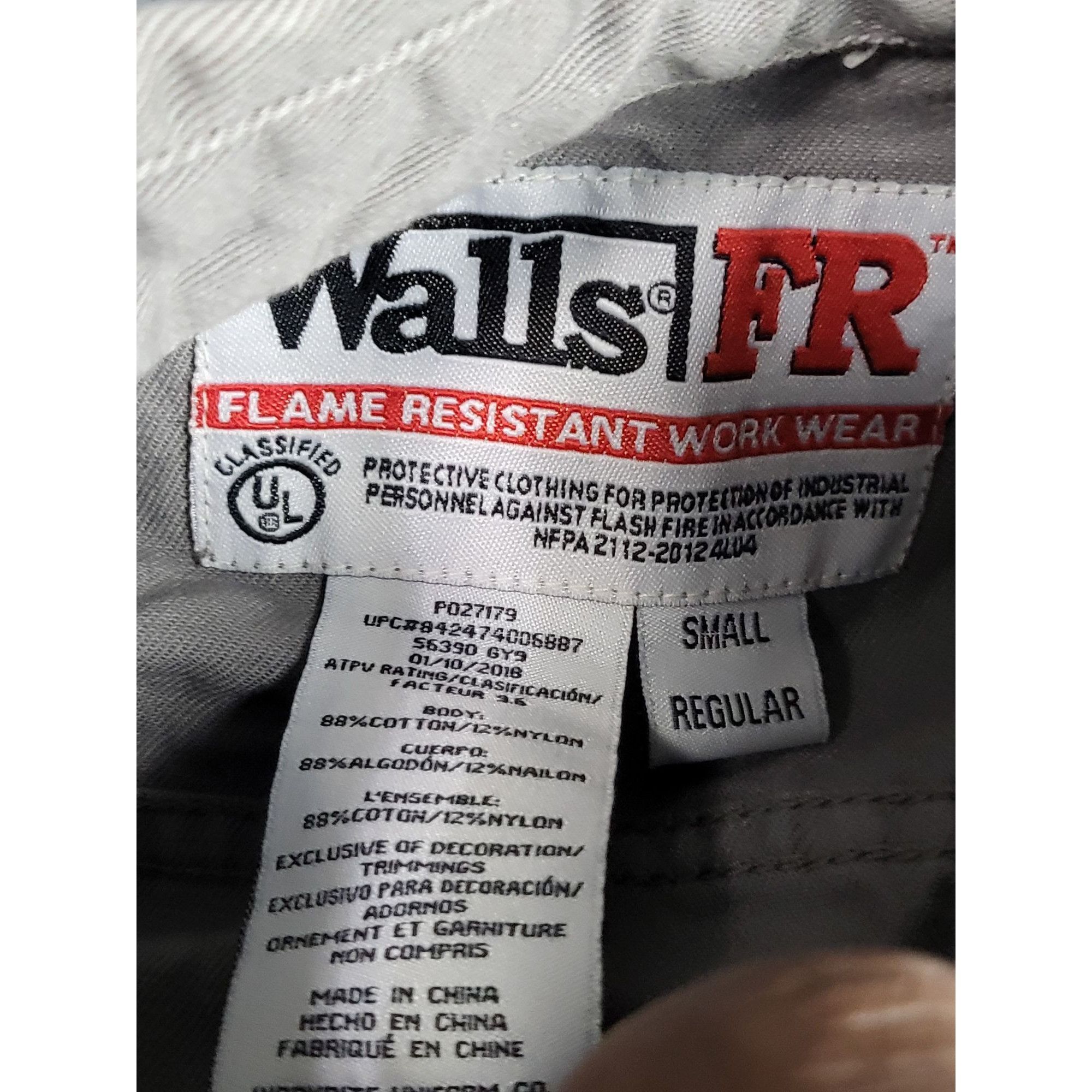 Walls Walls FR Flame Resistant Button Up Shirt Men Sz S Oil Field Size US S / EU 44-46 / 1 - 7 Thumbnail
