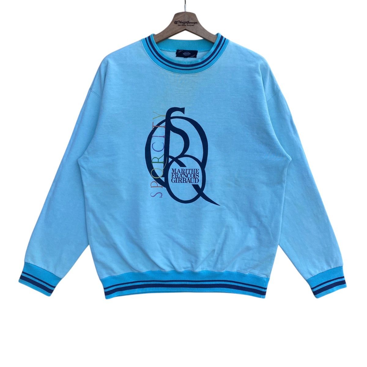 Designer × Marithe + Francois Girbaud × Vintage Vtg 90s MFG MARITHE FRANCOIS GIRBAUD Classic Logo Sweatshirt Size US M / EU 48-50 / 2 - 1 Thumbnail