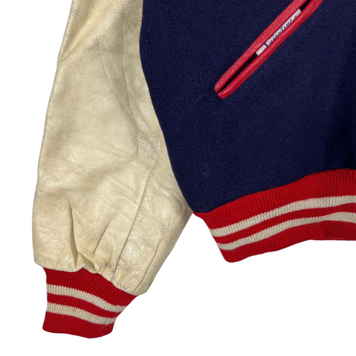 Vintage 🔥 50s VINTAGE SPEEDLINE STADIUM VARSITY BOMBER JACKET Size US L / EU 52-54 / 3 - 7 Thumbnail