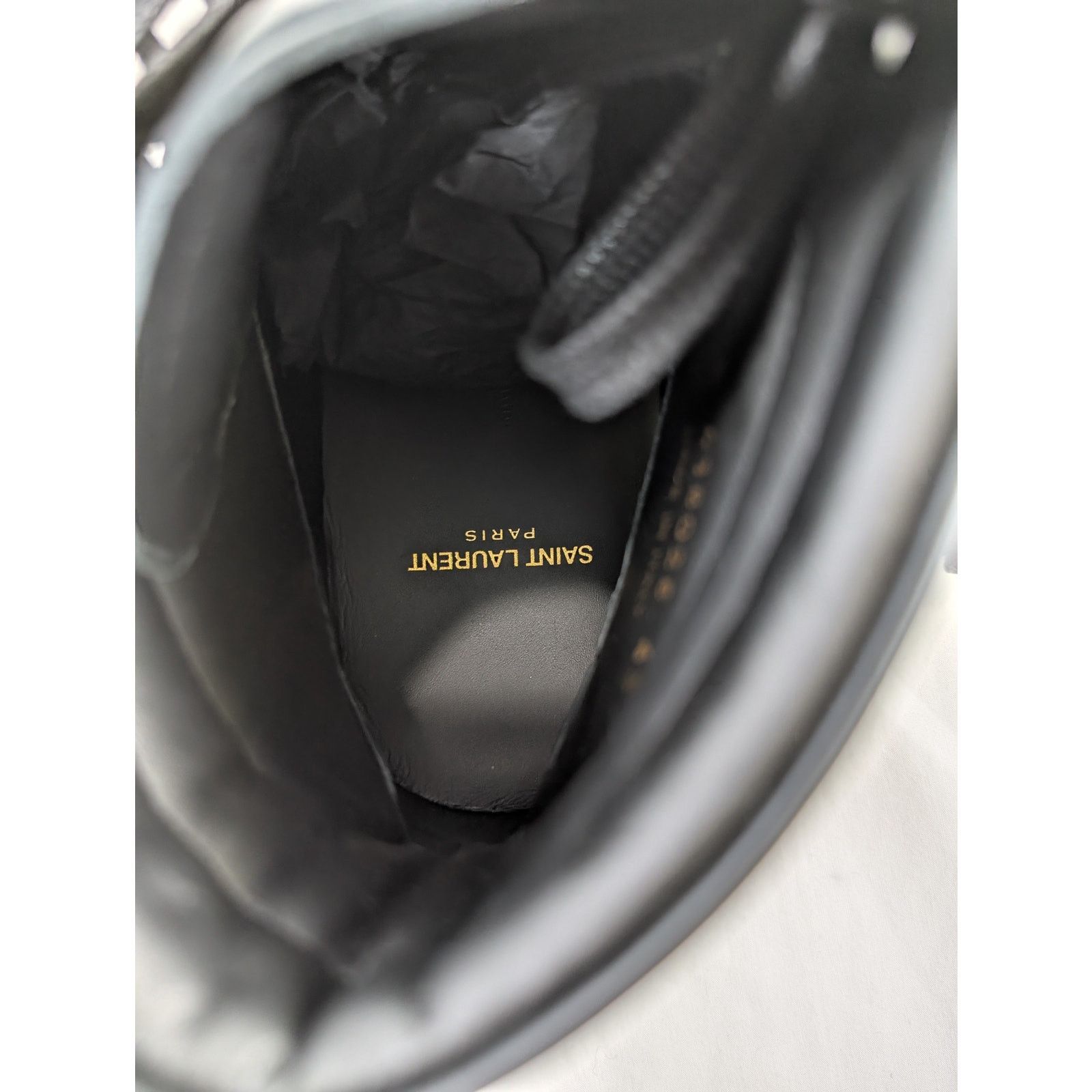 Saint Laurent Paris o1rshd1 Alpha Sigma SL10H Hi Top Sneakers in Red/Black Size US 10 / EU 43 - 16 Thumbnail