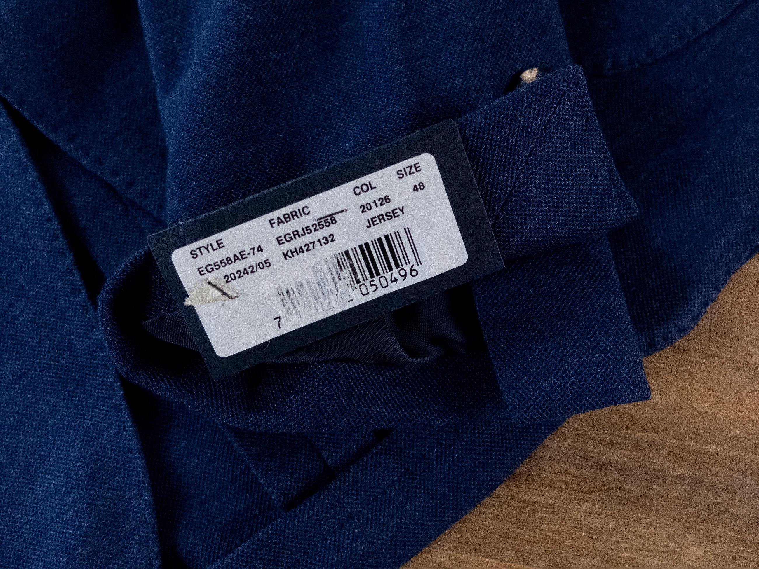 Lardini LARDINI Italy solid blue cashmere silk blazer jacket 38 48 Size 38R - 7 Thumbnail