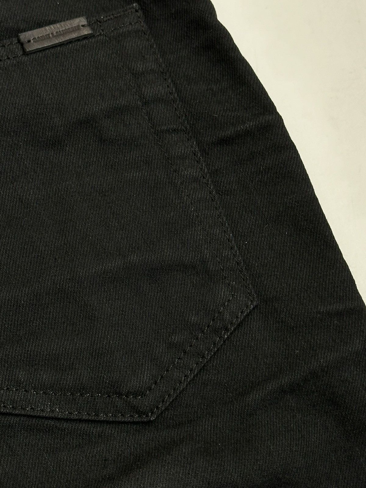 Saint Laurent Paris *NEW* SAINT LAURENT $860 SS20 Silver Coated Skinny Jeans D24 Size US 28 / EU 44 - 19 Thumbnail