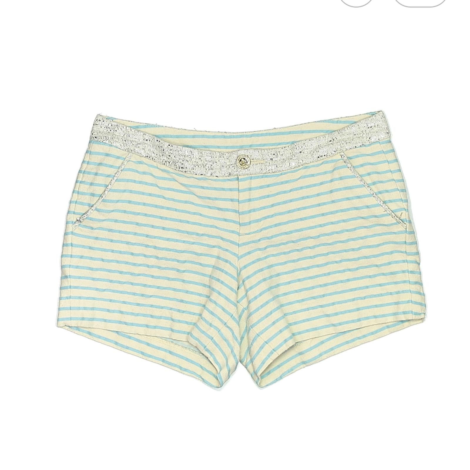 Other Lilly Pulitzer Size 6 Striped Casual Metallic Shorts Size 28" / US 6 / IT 42 - 1 Thumbnail