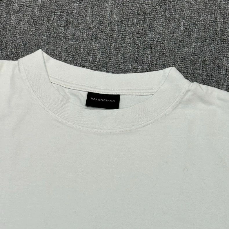 Balenciaga Balenciaga Back Flash Diamond logo White Short Sleeve T-sh Size US M / EU 48-50 / 2 - 4 Thumbnail
