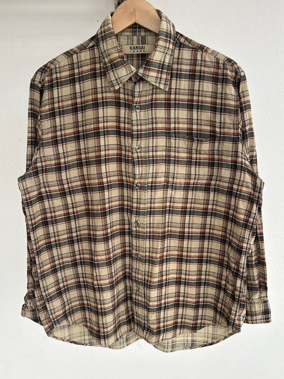Kansai Yamamoto Kansai Jeans Flannel Shirt Size US L / EU 52-54 / 3 - 1 Thumbnail