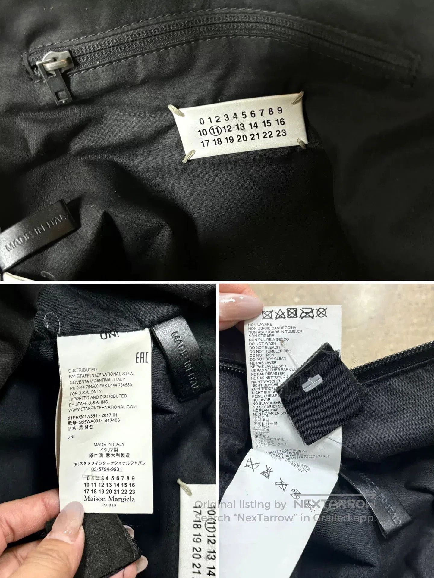 Maison Margiela Maison Margiela Leather Parachute Backpack. Size ONE SIZE - 8 Thumbnail