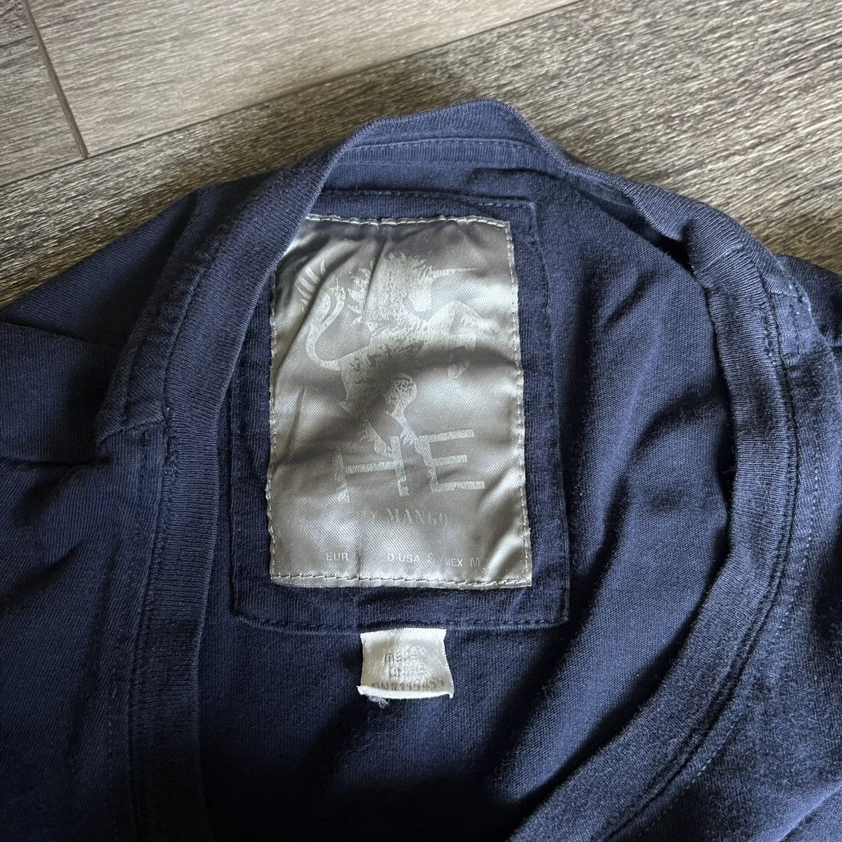 Mango Vintage 2000s HE by Mango Big Spellout Logo Designer T Shirt Size US M / EU 48-50 / 2 - 4 Thumbnail