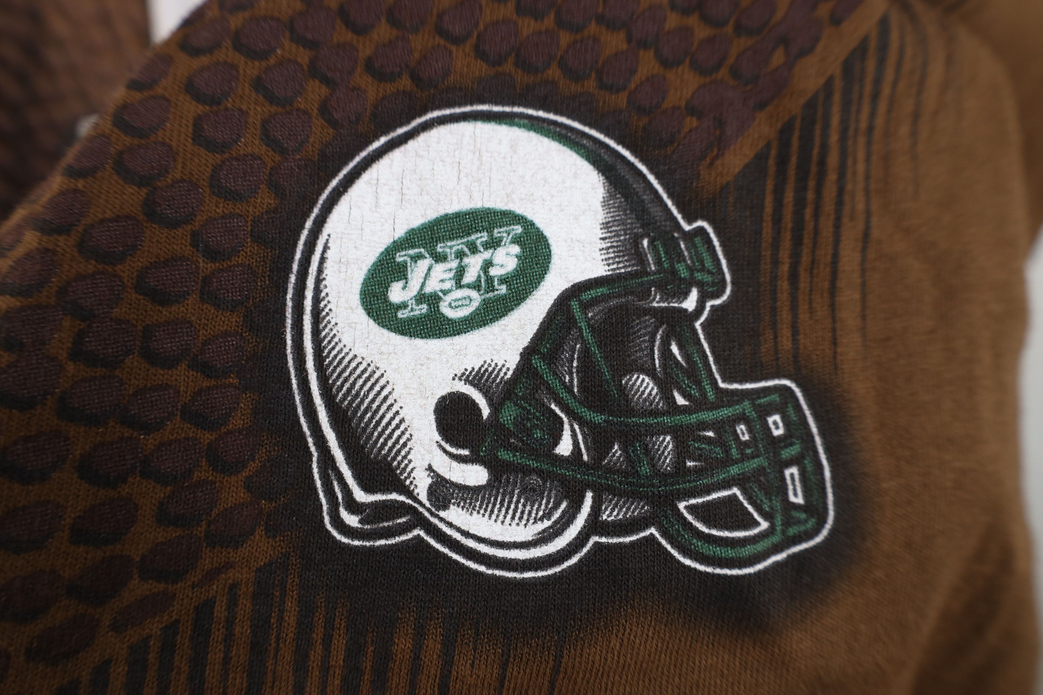 Majestic Vintage Y2K Majestic New York Jets Football T-Shirt Brown Size US XL / EU 56 / 4 - 7 Thumbnail