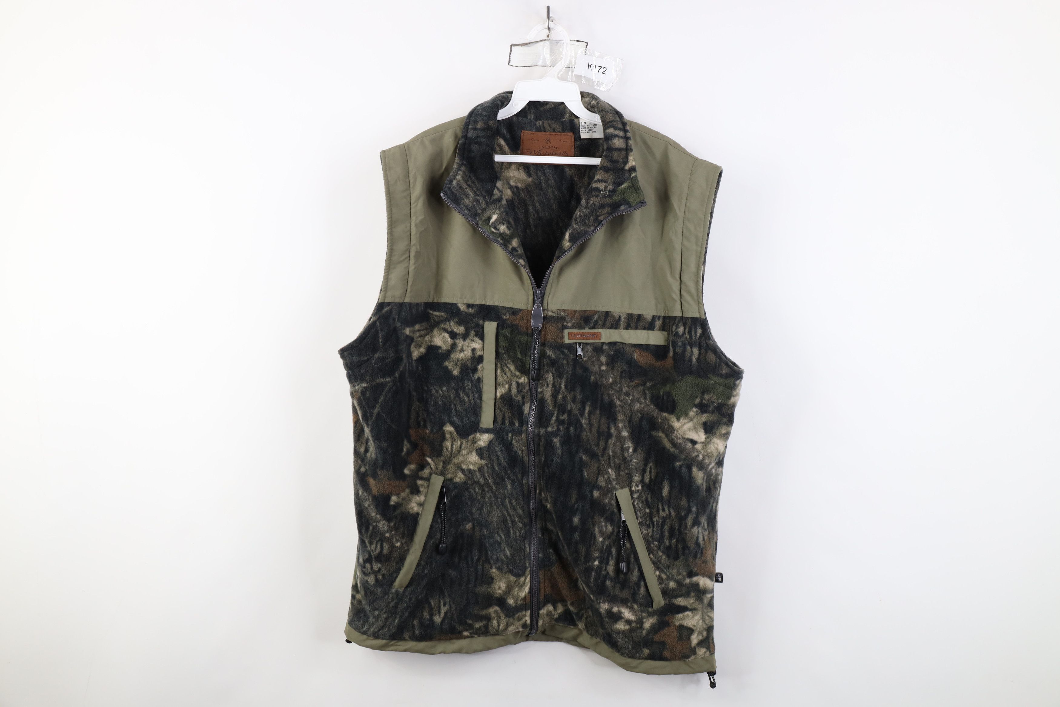 Vintage Vintage Y2K Streetwear Camouflage Full Zip Vest Jacket Size US L / EU 52-54 / 3 - 1 Thumbnail