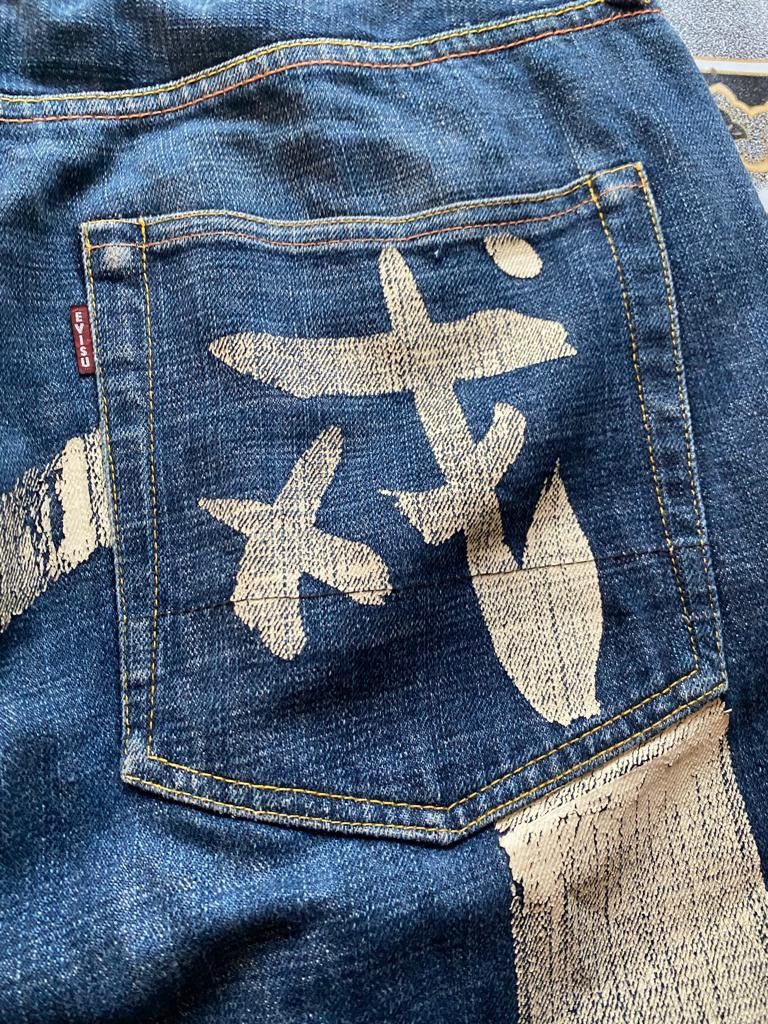 Evisu Evisu denim Japanese diacock big logo Size US 36 / EU 52 - 9 Thumbnail