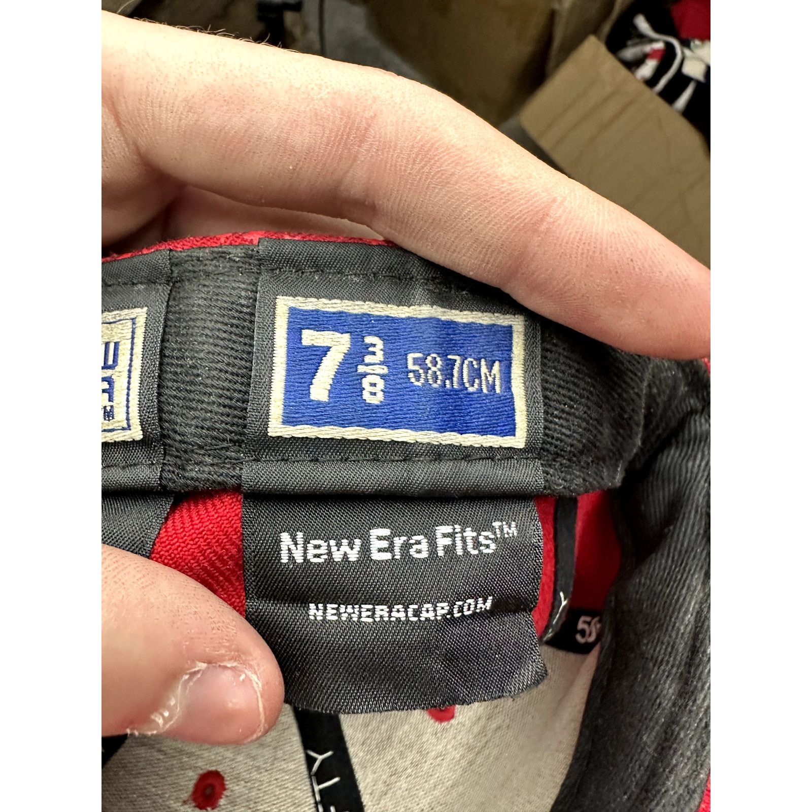 Supreme Supreme Cap Red Humanity Justice Freedom Used 7 3/8 Size ONE SIZE - 4 Thumbnail