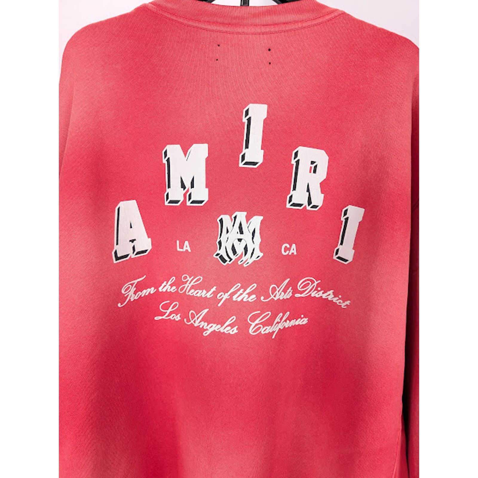 Amiri o1rshd1 Q:2 / Vintage Collegiate Crewneck Sweatshirt in Red Size US M / EU 48-50 / 2 - 13 Thumbnail