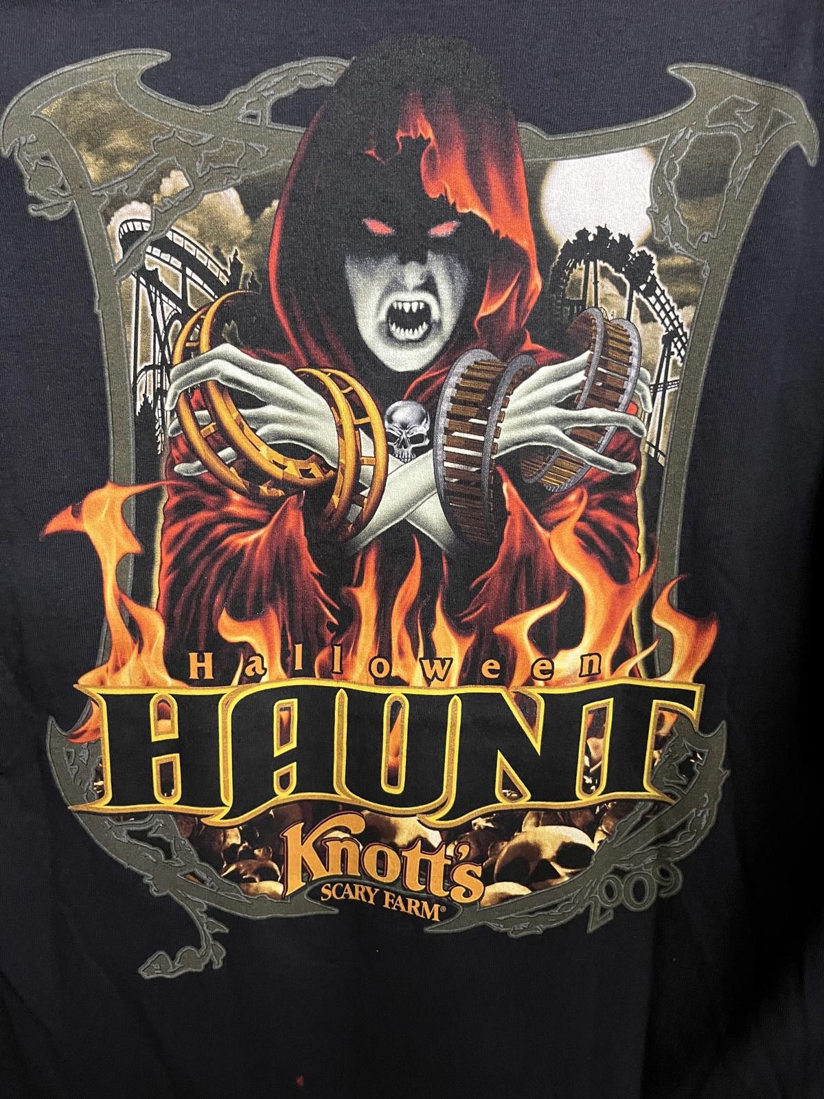 Designer Knott's Scary Farm 2009 T-shirt - Knotts Berry Farm Tee Size US L / EU 52-54 / 3 - 4 Thumbnail