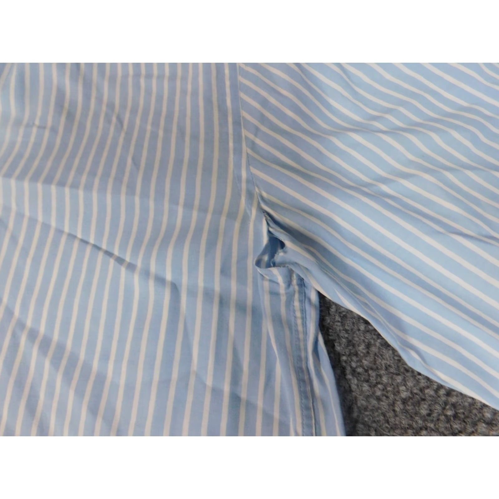 Express Express Mens Shirt Medium Blue striped button down stretch Size US M / EU 48-50 / 2 - 4 Thumbnail