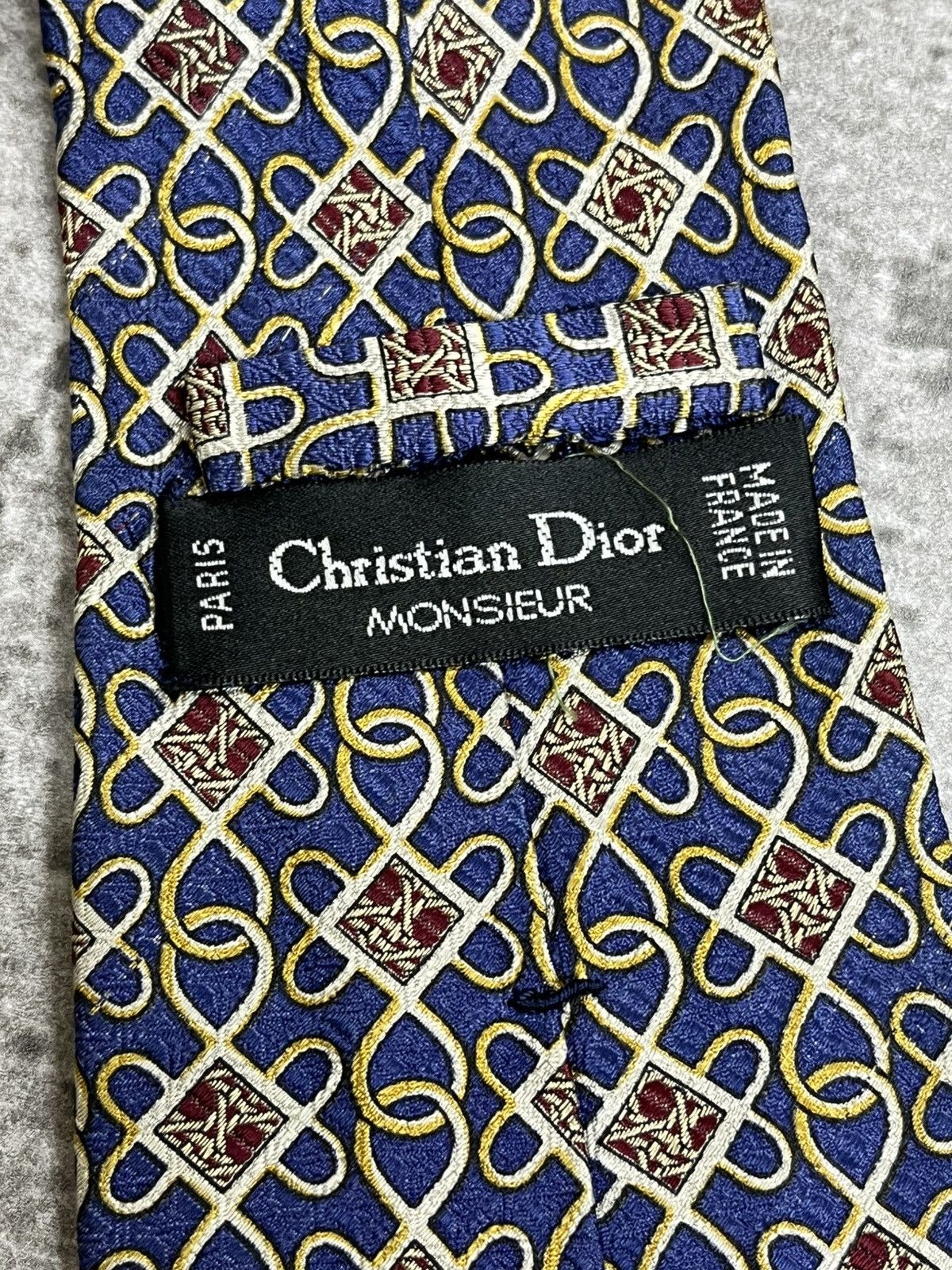 Christian Dior Monsieur Vintage Christian Dior Monsieur Silk Tie Size ONE SIZE - 6 Thumbnail