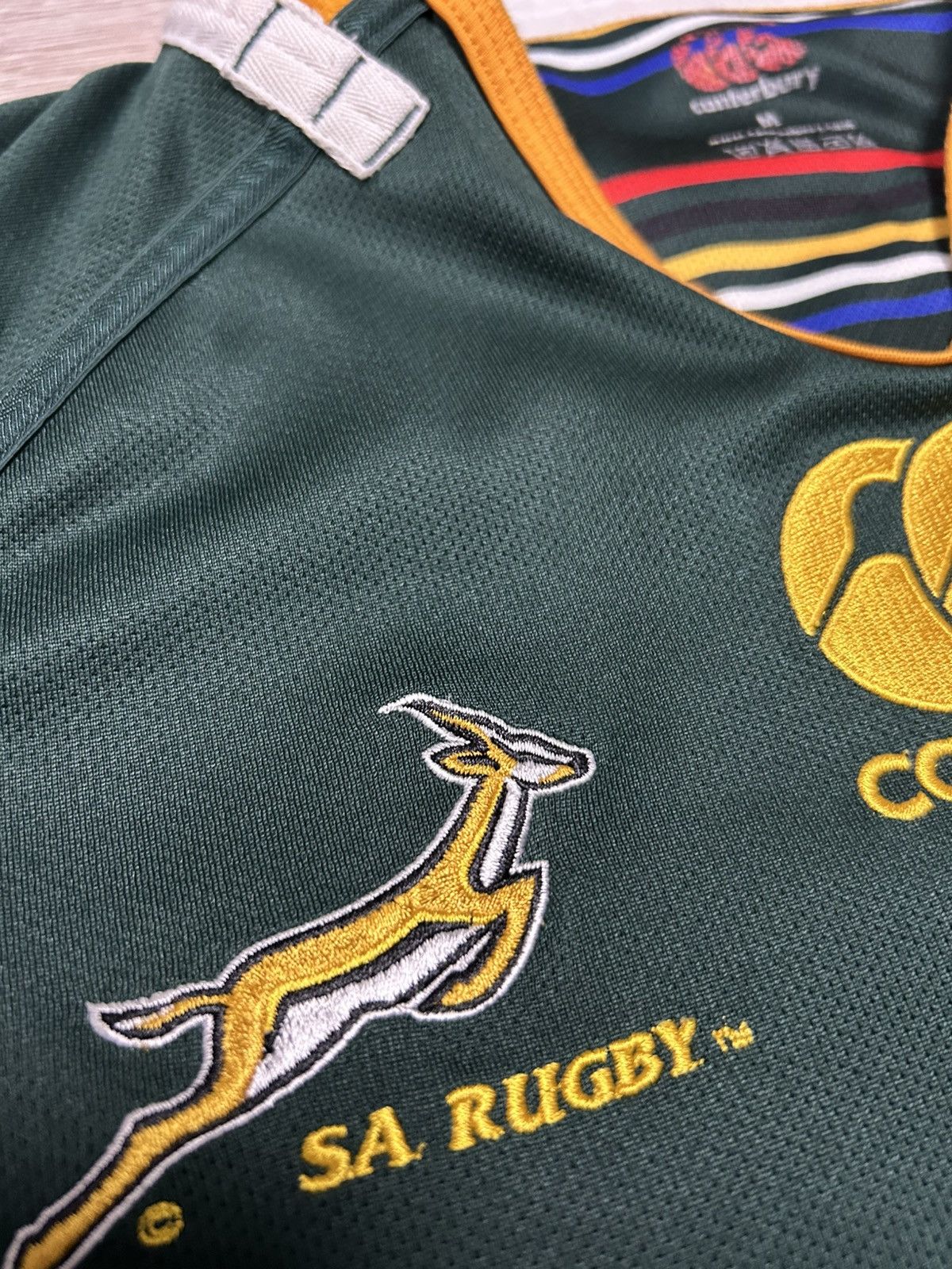 Canterbury of New Zealand Vintage SA Rugby CCC jersey Canterbury size S-M Size US S / EU 44-46 / 1 - 9 Thumbnail