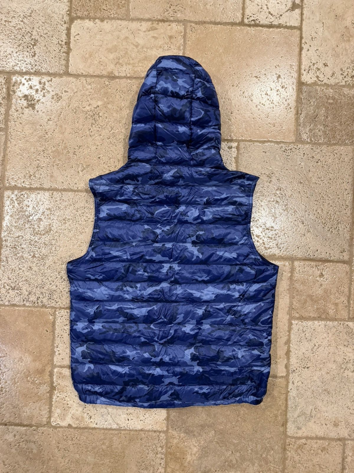 Moncler Moncler Patrick Gilet Blue Camo Fatique Down Puffer Vest Size US L / EU 52-54 / 3 - 7 Thumbnail
