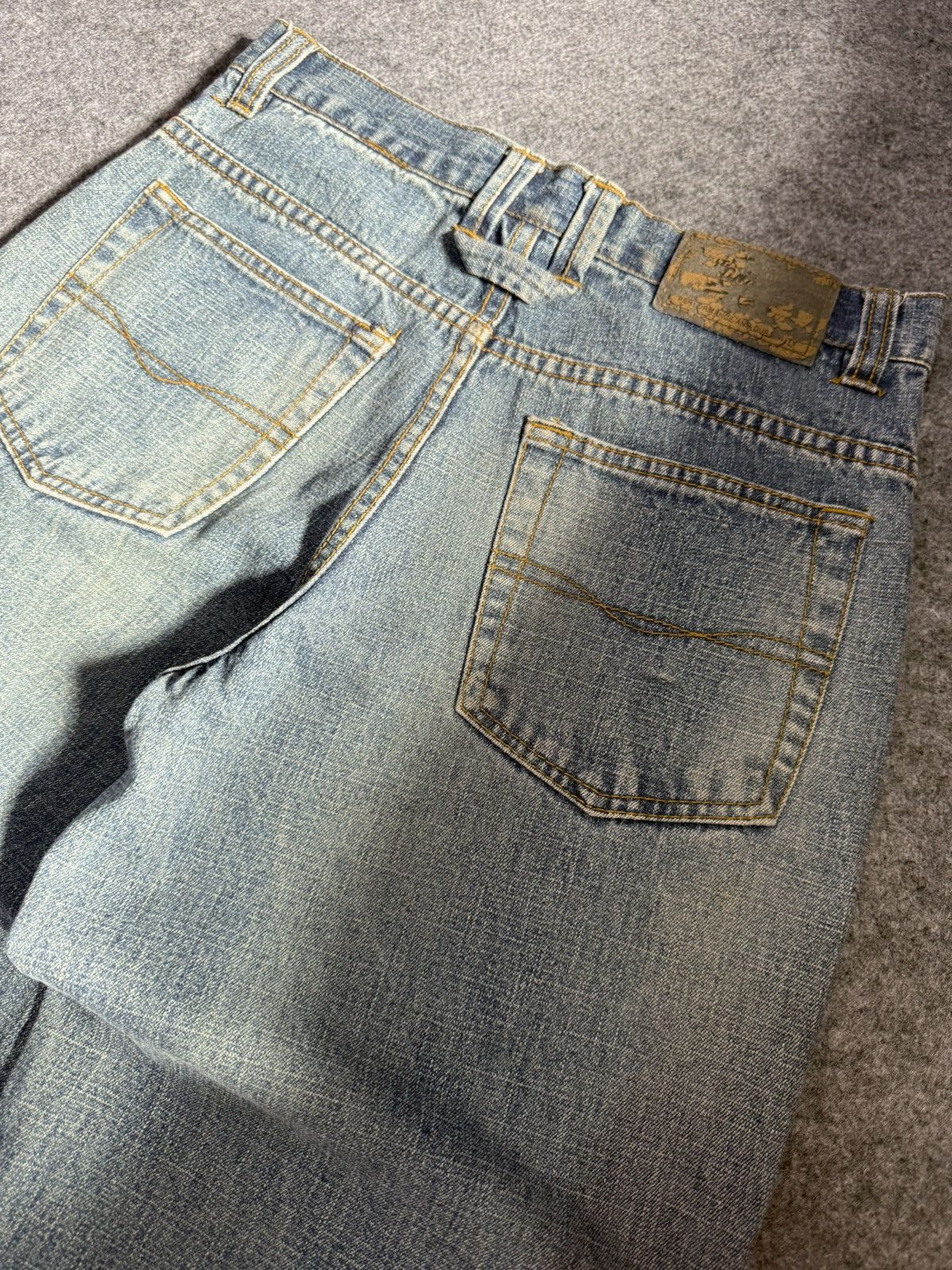 Beauty Beast × Japanese Brand Ignition Trompe L’oeil Pants On Pants Patched Denim Jeans Size US 27 - 20 Thumbnail