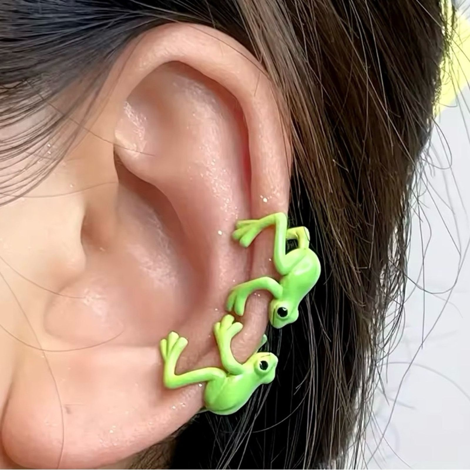 Other Cute Frog Cuff Clip for Women Non-pierce Size ONE SIZE - 1 Thumbnail