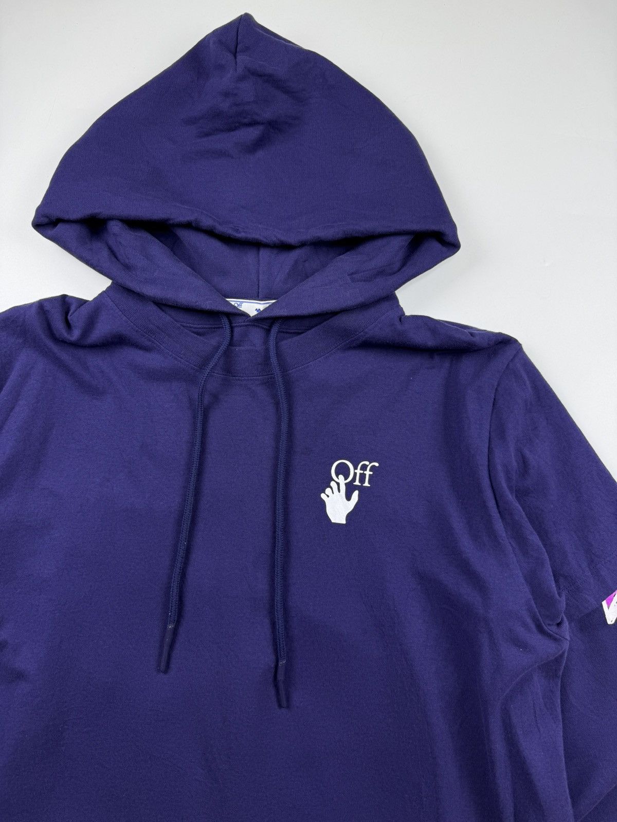 Off White Oversized Arrows Layered Hoodie