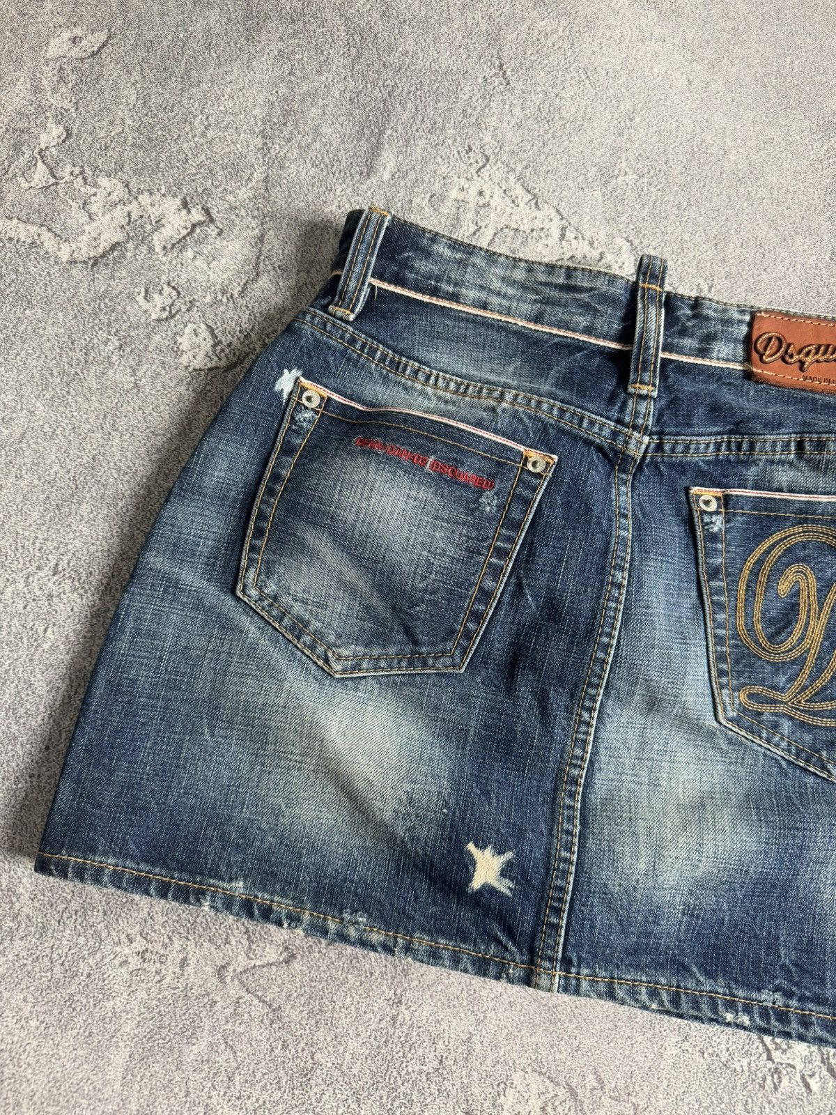 Dsquared2 Dsquared2 42size retro mini denim skirt avantgarde LGB Y2K Size 28" / US 6 / IT 42 - 5 Thumbnail
