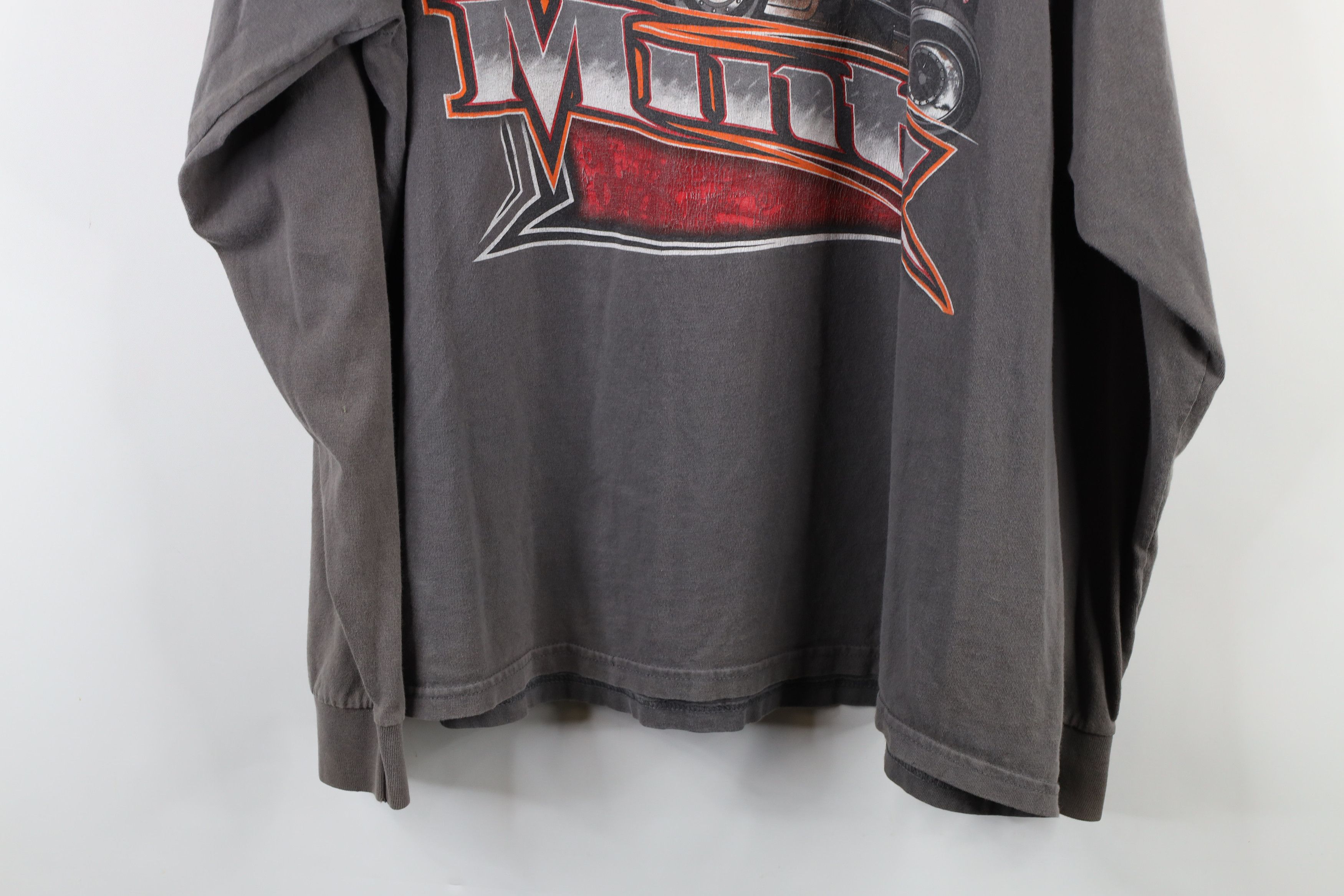 Vintage Vintage Y2K Mintz Racing Long Sleeve T-Shirt Gray Cotton Size US XXL / EU 58 / 5 - 14 Thumbnail