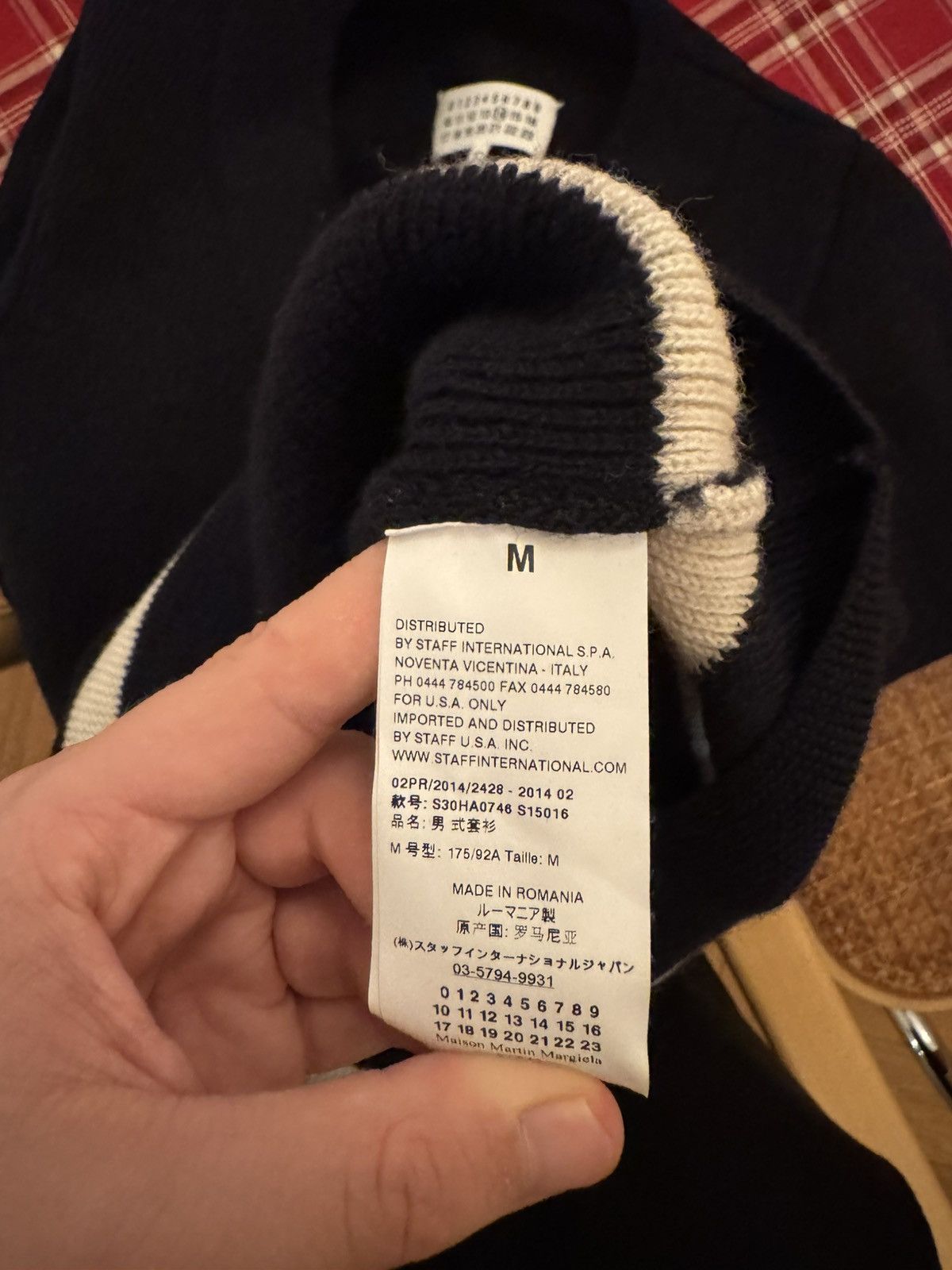Maison Margiela Maison Martin Margiela – Replica Ski Sweater Navy Size US M / EU 48-50 / 2 - 6 Thumbnail