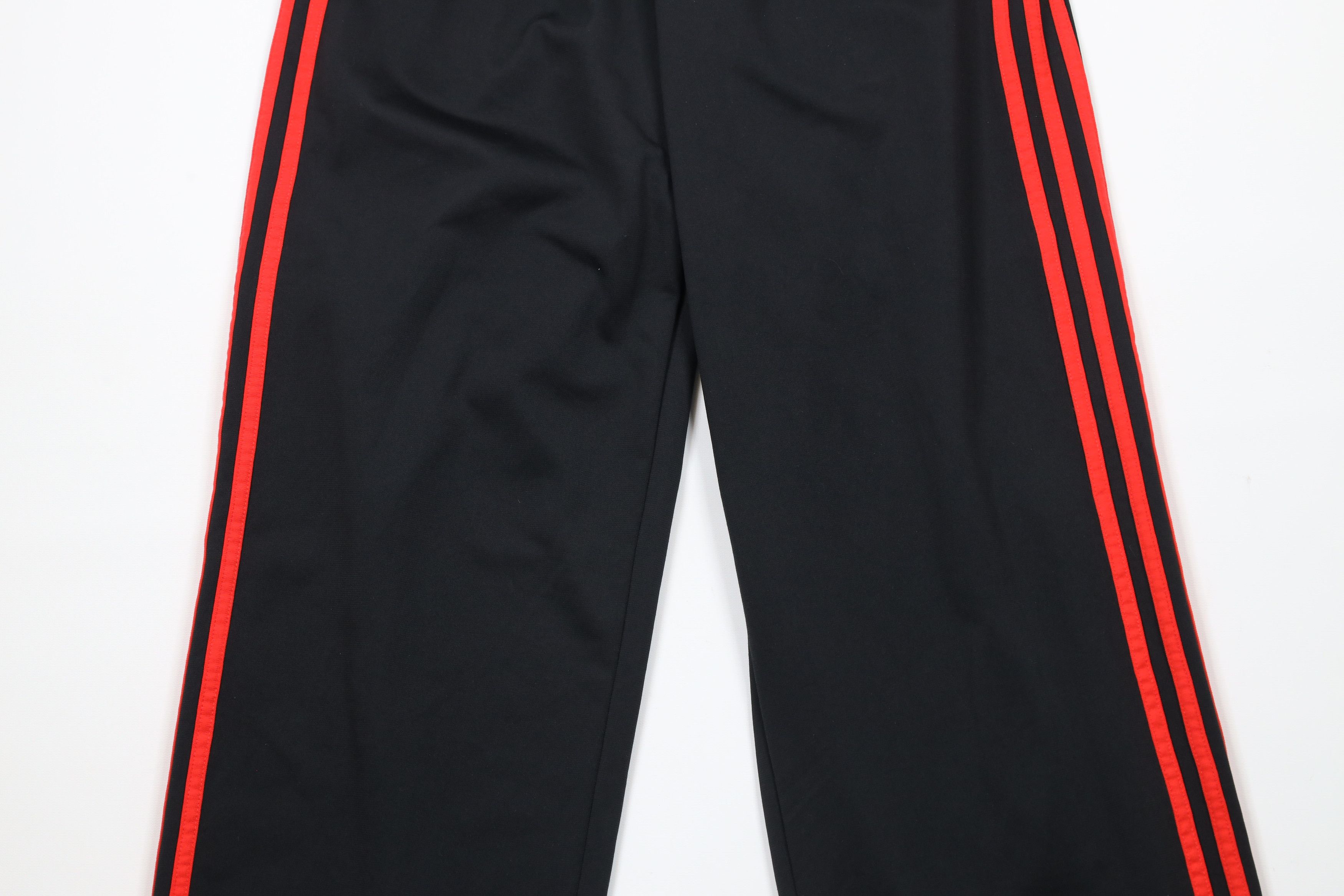 Adidas × Vintage Vintage Adidas Spell Striped Wide Leg Sweatpants Pants Black Size US 34 / EU 50 - 3 Thumbnail