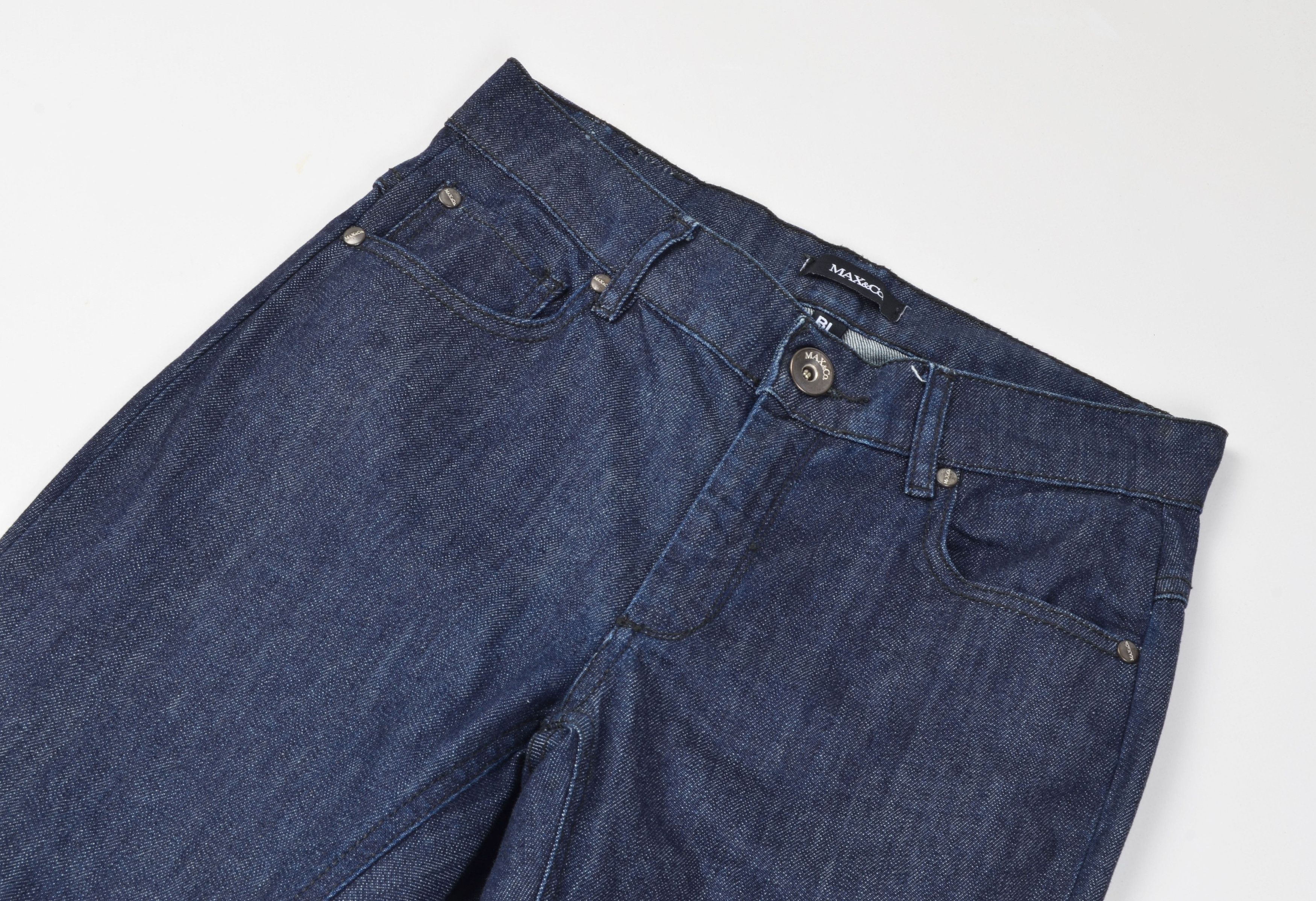 Max Mara MAX&Co Glam Blue Bootcut Low Rise Denim Jeans Size 28" / US 6 / IT 42 - 2 Thumbnail