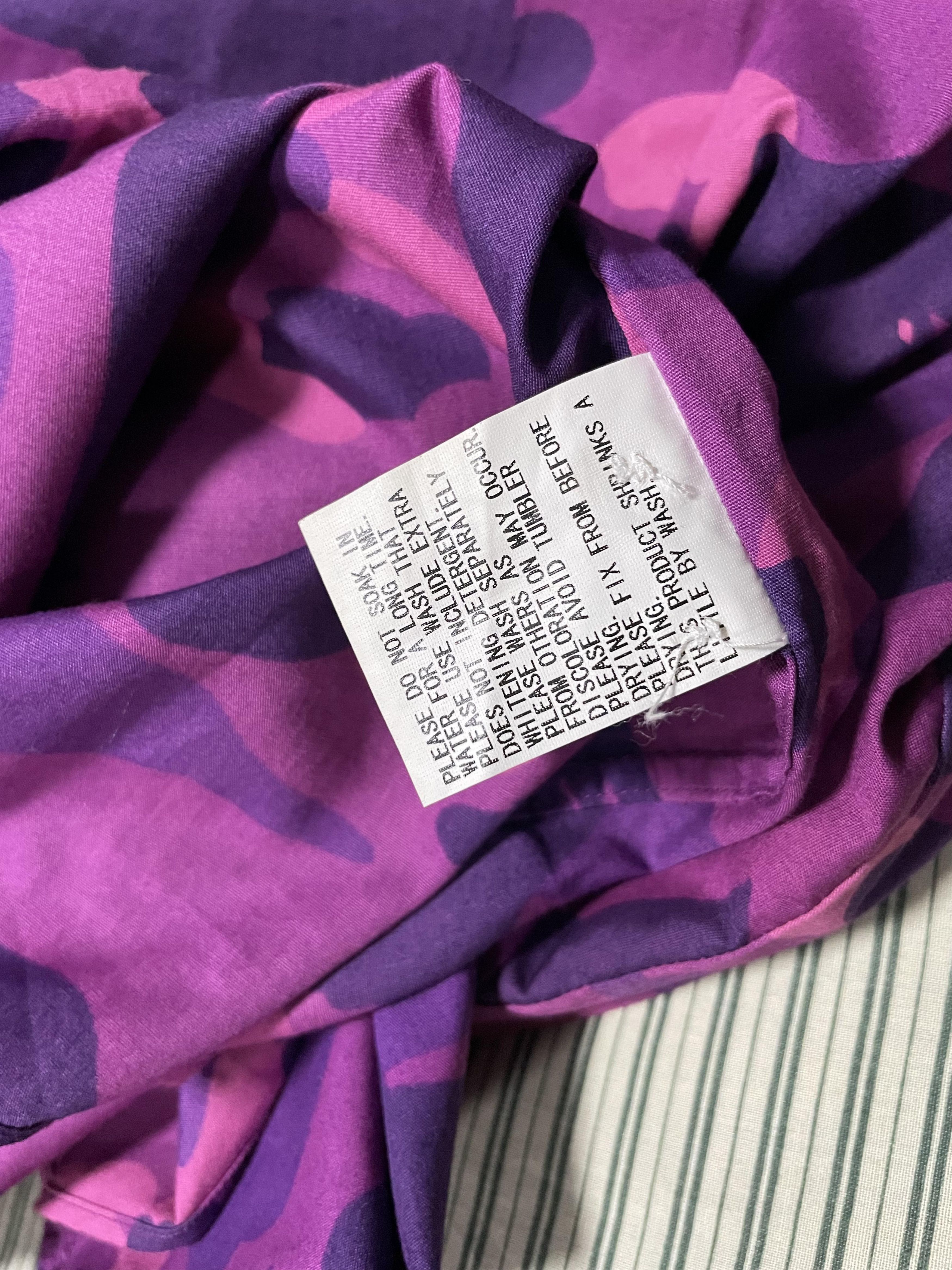 Bape Vintage Bape Purple Camo Button Up Size US M / EU 48-50 / 2 - 13 Thumbnail