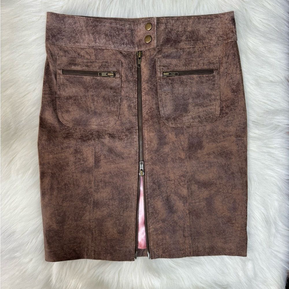 Other Arden B Genuine leather Pencil Front Zipper adjustable Sli Size 25" / US 0 / IT 36 - 1 Thumbnail