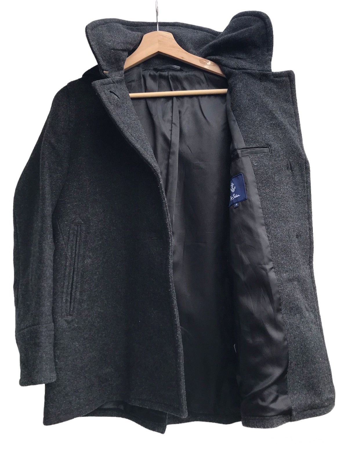 Sperry Top-Sider Removable Hood Wool Jacket Size US M / EU 48-50 / 2 - 2 Thumbnail