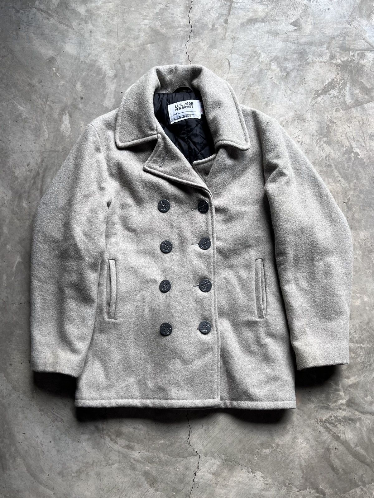 Schott Vintage 90s U.S 740 By Schott Pea Coat Jacket | Grailed
