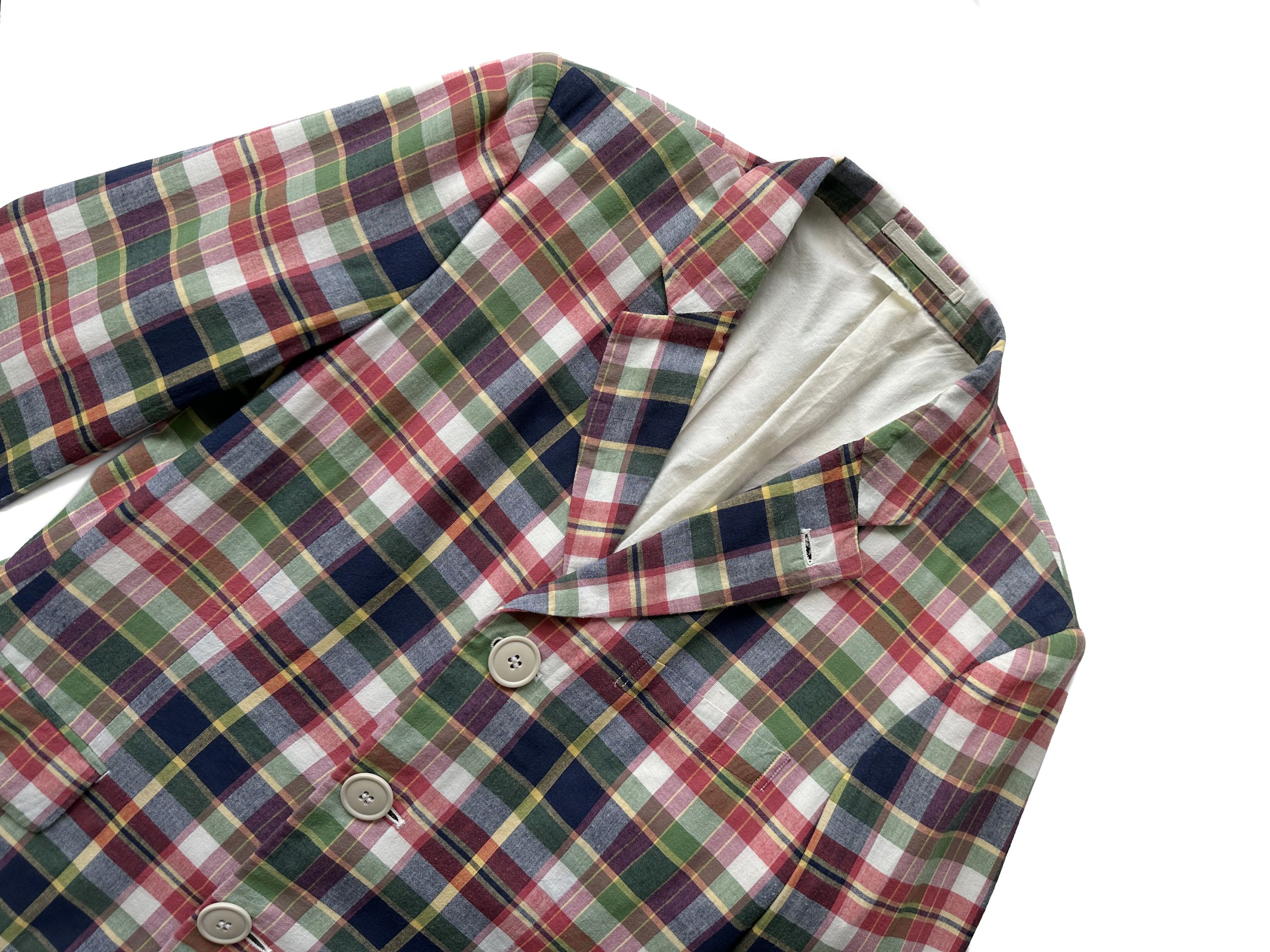 Comme des Garcons Comme des Garcons Homme Plus check multicolour blazer Size 46R - 3 Thumbnail