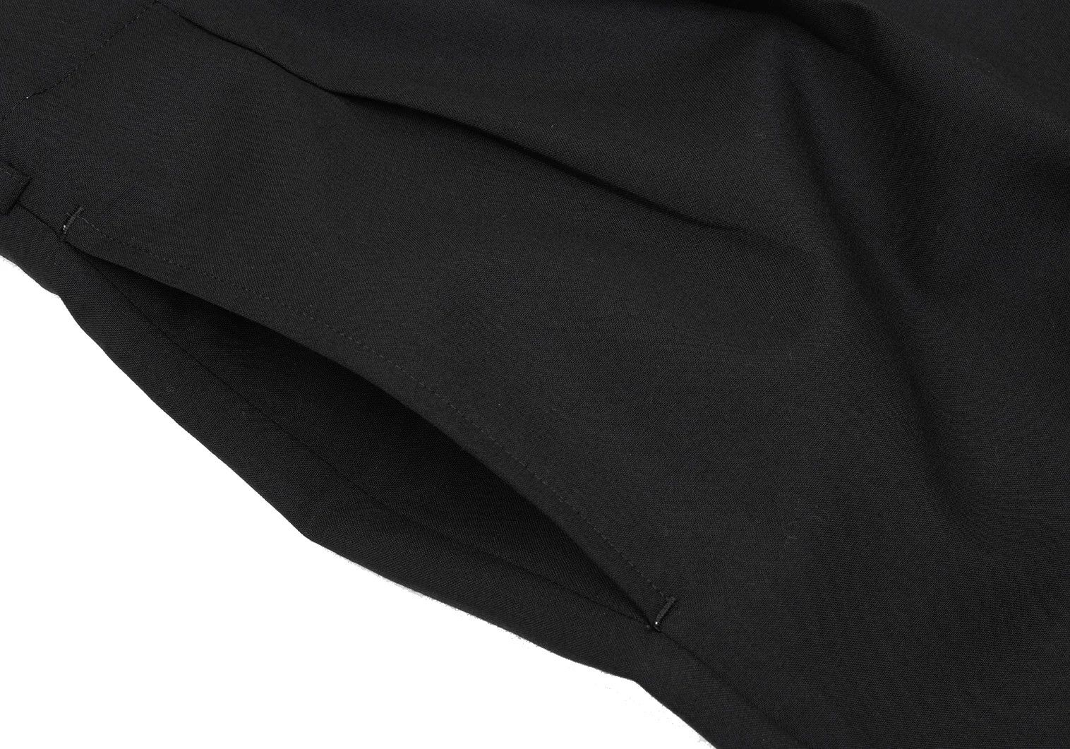 Yohji Yamamoto Yohji Yamamoto Wool Two-Tuck Pants Black 4 Size US 34 / EU 50 - 4 Thumbnail