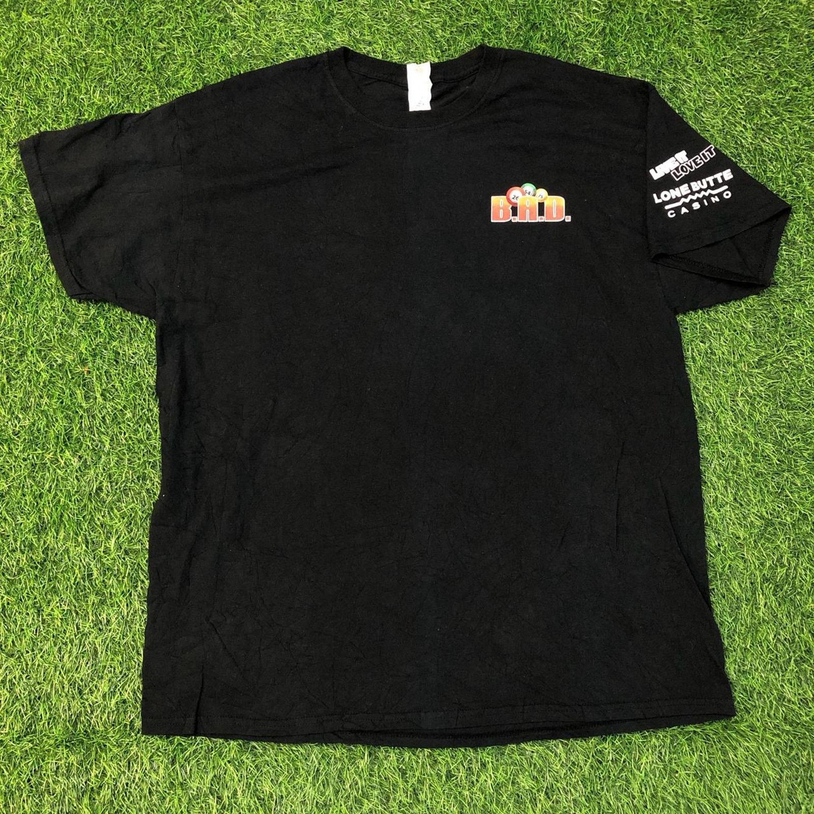 Gildan Black ‘B.A.D.’ Bingo After Dark Graphic Tee Size US XL / EU 56 / 4 - 1 Thumbnail
